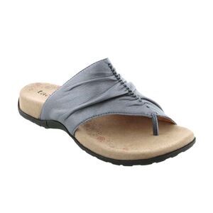 Taos Women’s Gift 2 Blue Leather Slip On Thong Sandals Size US 9 9.5 40